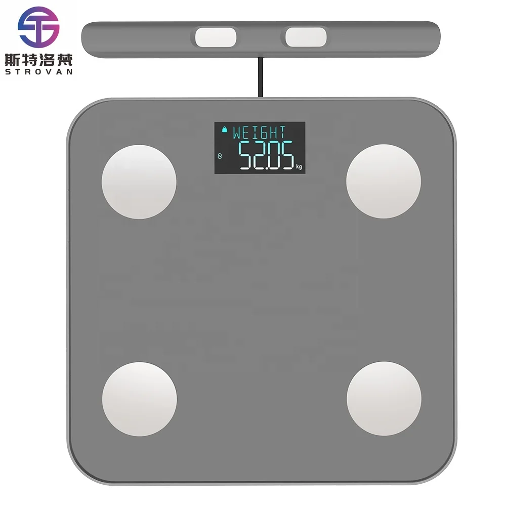 For Digital 8 Electrode Smart Scale New Design Body Composition Analyzer Machine kg Display Unit for Body Weight 0.1g