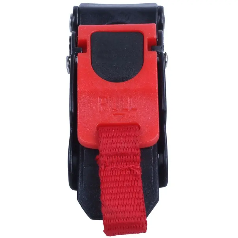 AASS-9X Plastic Motorcycle Helmet Speed Clip Chin Strap Quick Release Pull Buckle New Black+Red