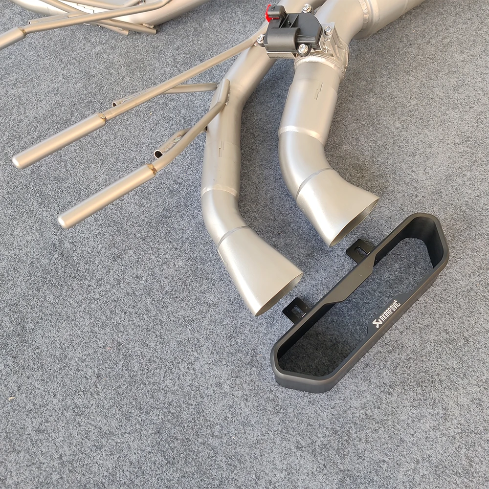 Exhaust Catback Valved Muffler Tips  Muffler Stainless Steel Exhaust Pipes for W463 G63 G500 G550 Exhaust