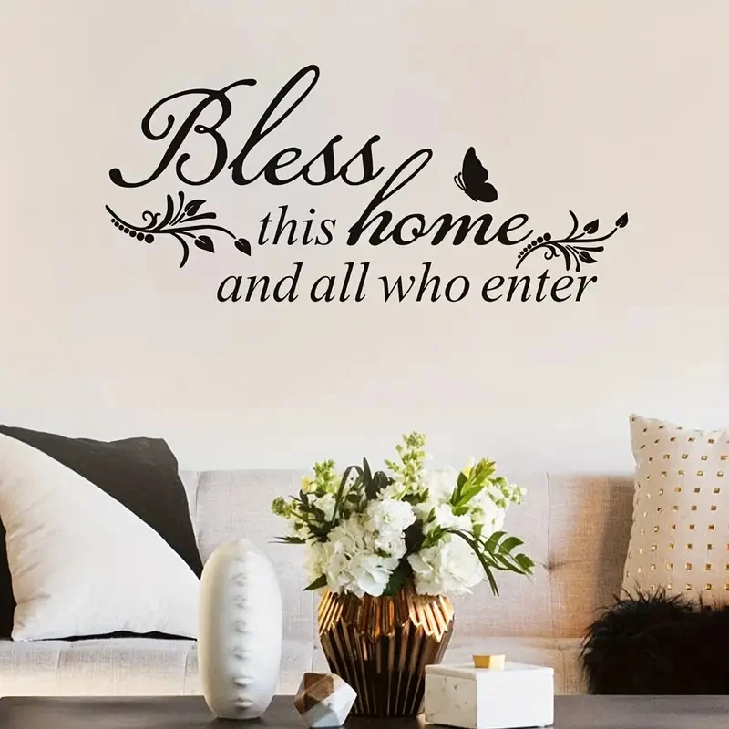 English Art Font Inspirational Quotes Stickers Room Bedroom Living Room Decoration Wall Stickers