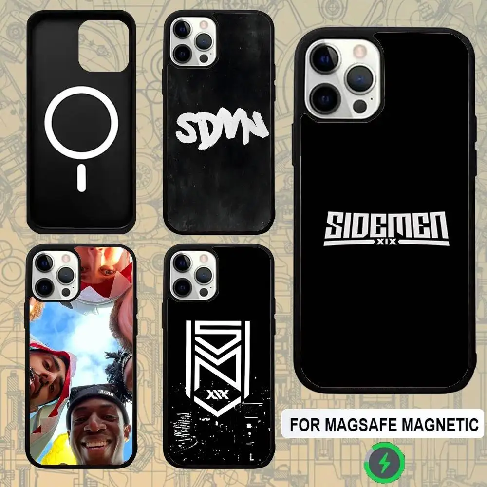 

Sidemen SDMN For Magsafe Wireless Charger Case For iPhone 15,16,17,13,14,11,12,Pro,Max,Plus,E,Air,Mini Protection
