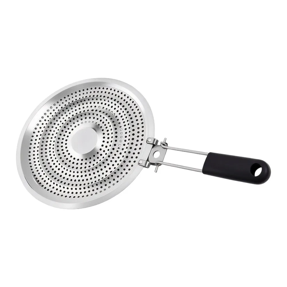 1/4Pcs Stainless Steel Heat Diffuser Suitable For Gas Stoves 20.5cm Diffuses Heat Under The Pan With Handle Pot Rack