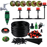 25M Irrigation Watering System DIY Watering System for Garden Plants Micro Drip Irrigation System with Adjustable Drippers Kits
