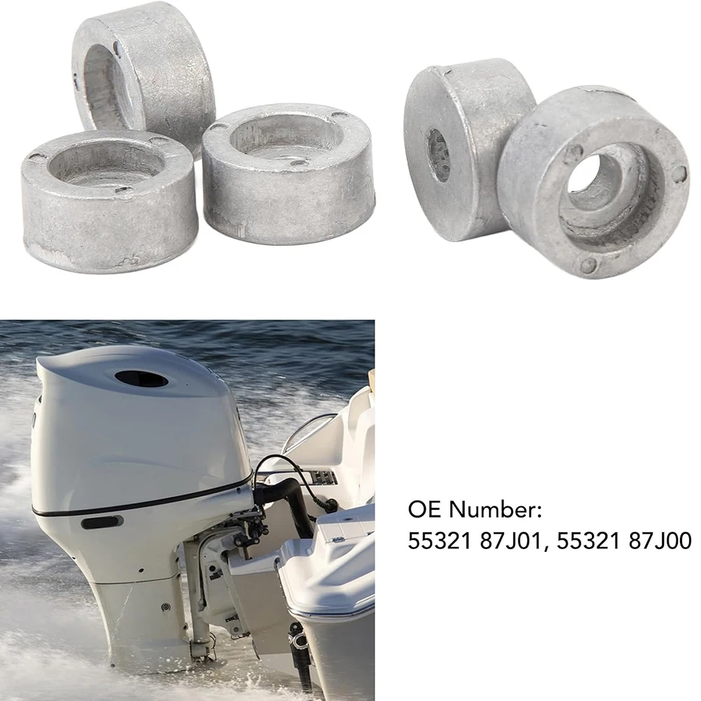 

Набор из 5 круглых цинковых антенн для подвесного мотора Suzuki 4T 5532187J01 5532187J00, запасные части для морского двигателя из цинкового сплава