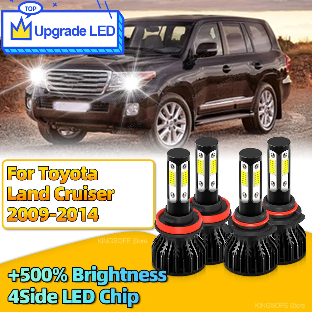 

2/4PCS LED Canbus 30000LM Car Headlight H11 HB3 Car Bulb Turbo Lamp 6000K For Toyota Land Cruiser 2009 2010 2011 2012 2013 2014