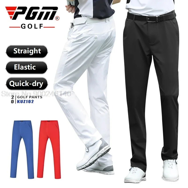 

Pgm Golf Ball Pants Men Elastic Training Trousers Breathable Quick-Dry Sweatpants Straight Stretch Golf Pants Plus Size XXS-XXXL