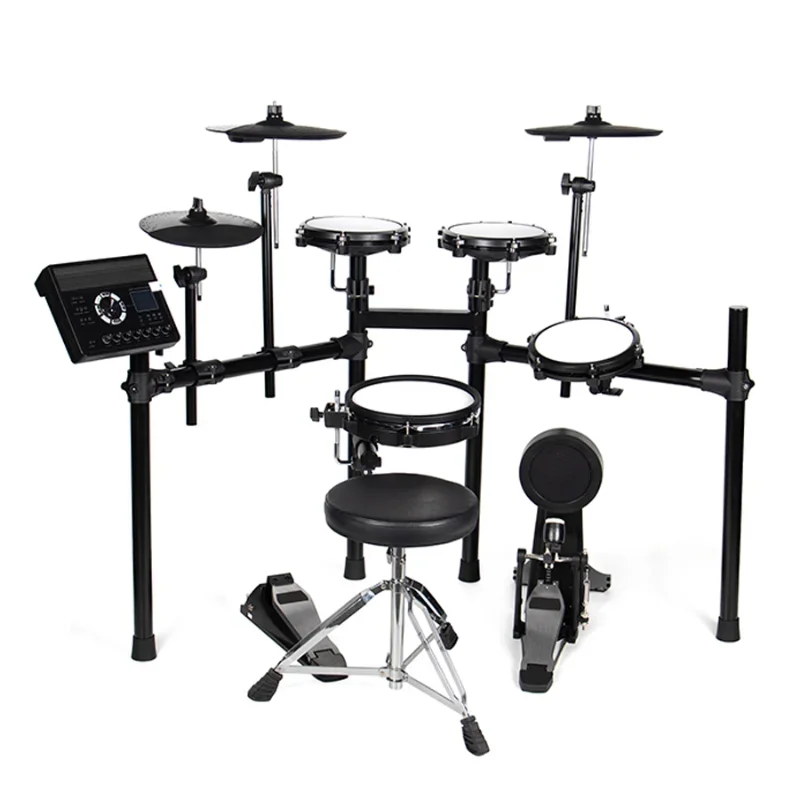 

MOINNG KHT Professional Percussion Musical Battery Instrument Jazz Drums Kit Electronic Drums Set With Drum Stool