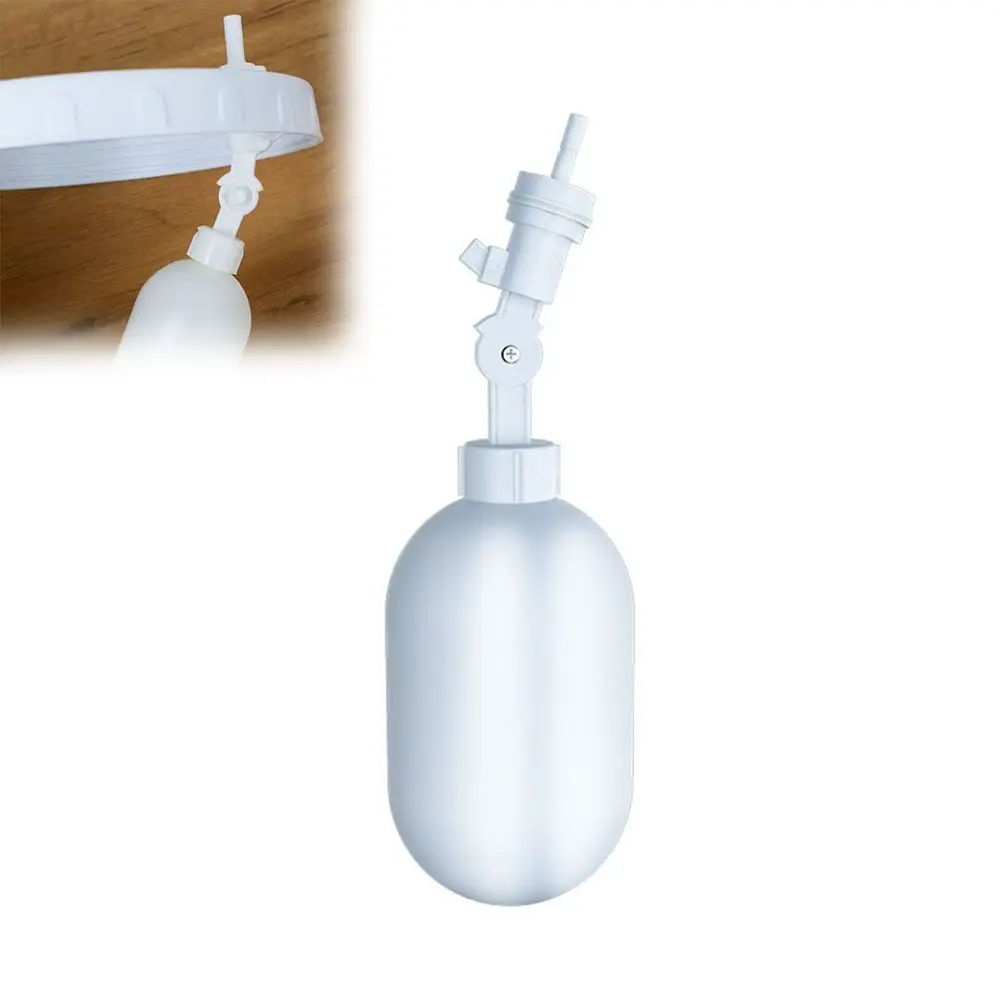 Durable Plastic Inlet Float Valve Adjustable Auto Fill 2 Minutes Mouth Float Ball Water Control Switch For Water Tower Tank