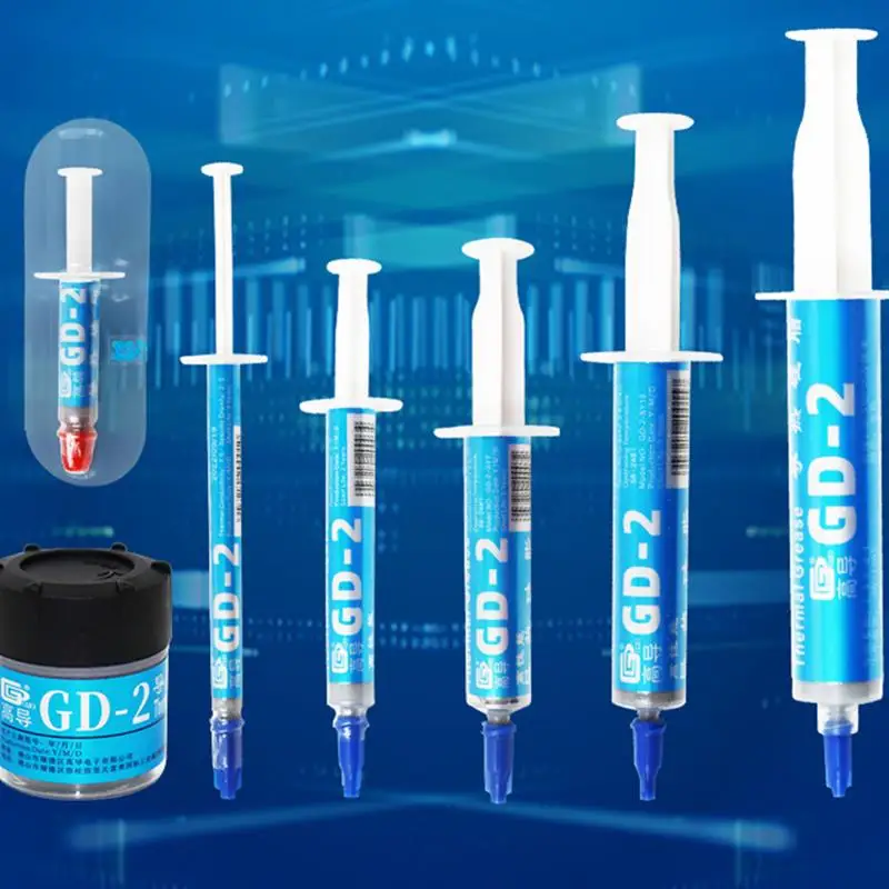 Net Weight 1/3/7/15/30 Grams Gray GD-2 Термопаста Thermal Conductive Grease Paste Plaster Heat Sink Compound For CPU G