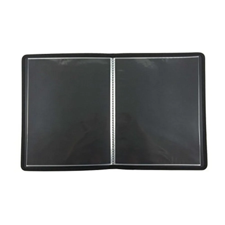 예술 프레젠테이션 북 8.5x11 24페이지/48페이지 93230 블랙 창의적인 포트폴리오 디스플레이용 전문가급 레이아웃 이상적인 선택