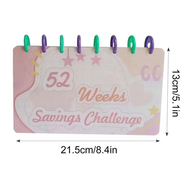 AEE2-1Piece Budget Book Saving Challenge Book Of Money Organizer 52 Weeks Of Money Filling And Saving PVC view 6