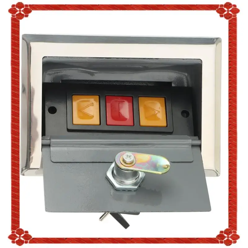 24-Hour Delivery 2X Garage Door Opener, Electric Door Roll Switch Lock Box, Surface Mounted Concealed Button Switch B