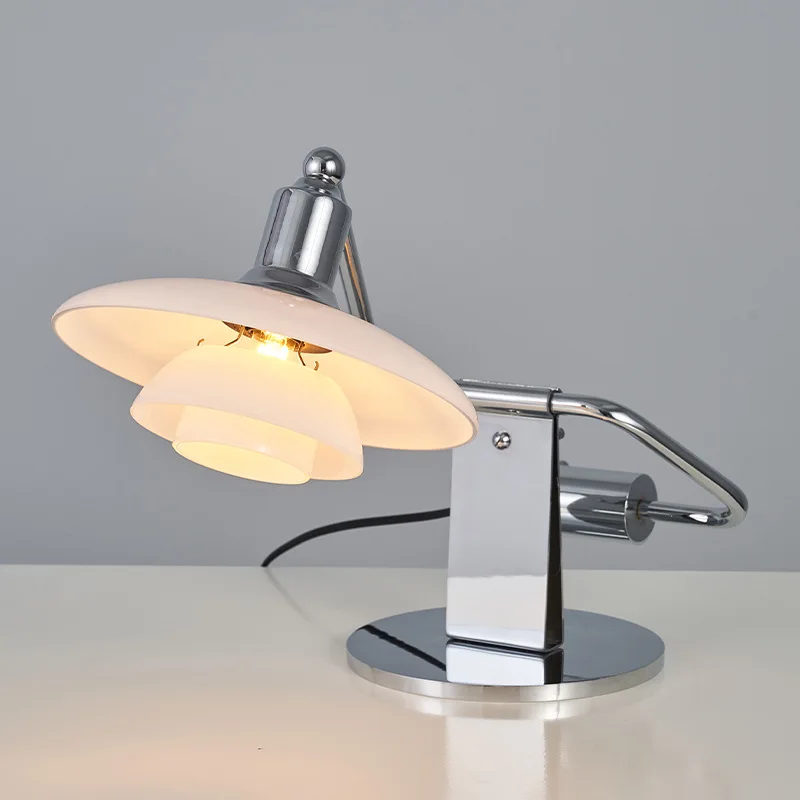 

Classic vintage desk piano vintage bedroom bedside adjustable glass desk lamp
