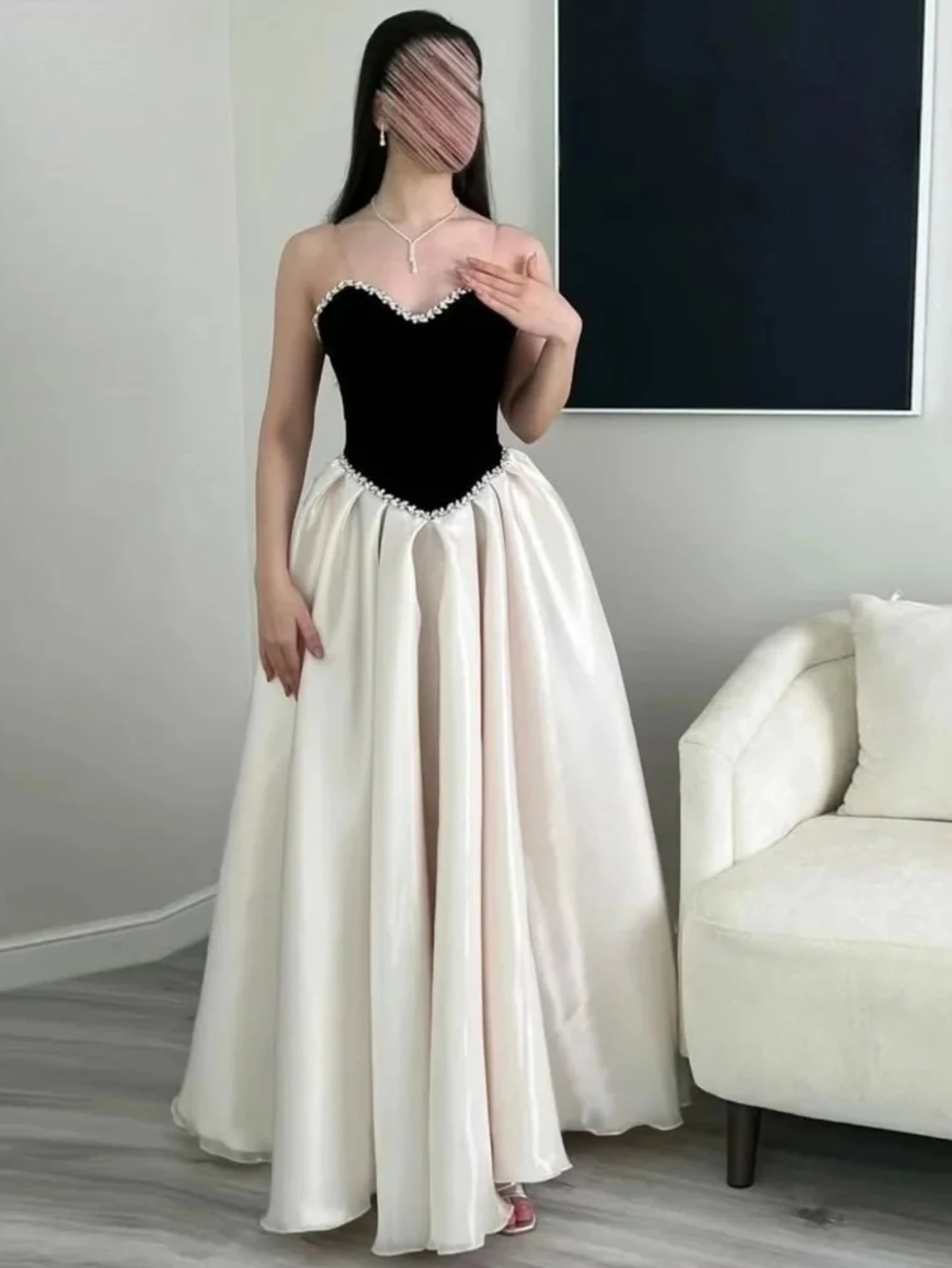 

Elegant Chic Woman Evening Dress Customized A-Line Off-Shoulder Sweetheart Sleeveless Luxury Party Ball Gown Dresses