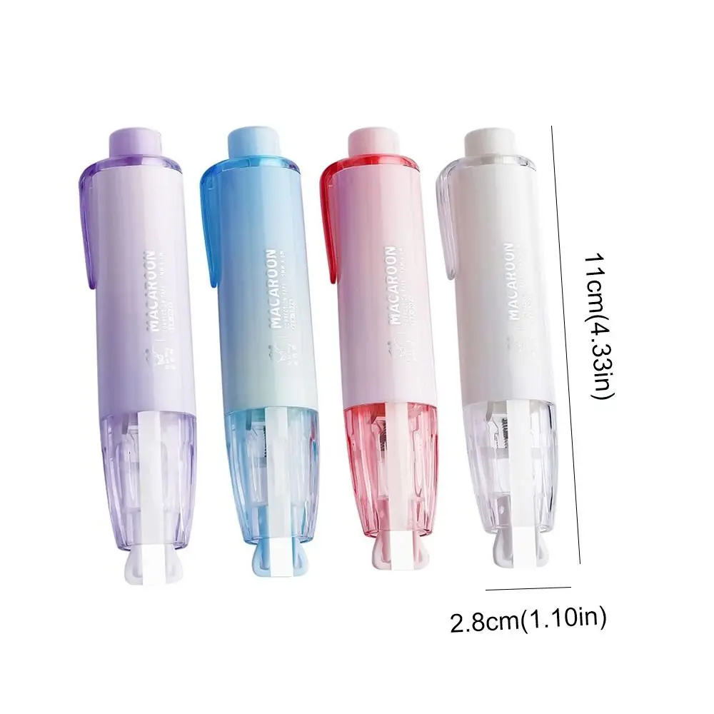 Candy Color Press Replaceable Core Correction Tape Cute Pen Shape Corrector Students Altered Tools School Office Supplies