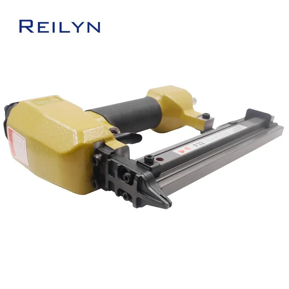 Reilyn 18Ga Pneumatic Nailer F32 Brad Nail Gun 10-32mm Straight Nail for Framing Upholstery Furniture Carpenter Tools