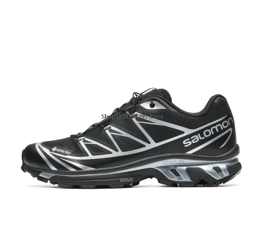 SALOMON XT-6 GTX shock-absorbing wear-resistant waterproof anti slip low top men's and women's running shoes black