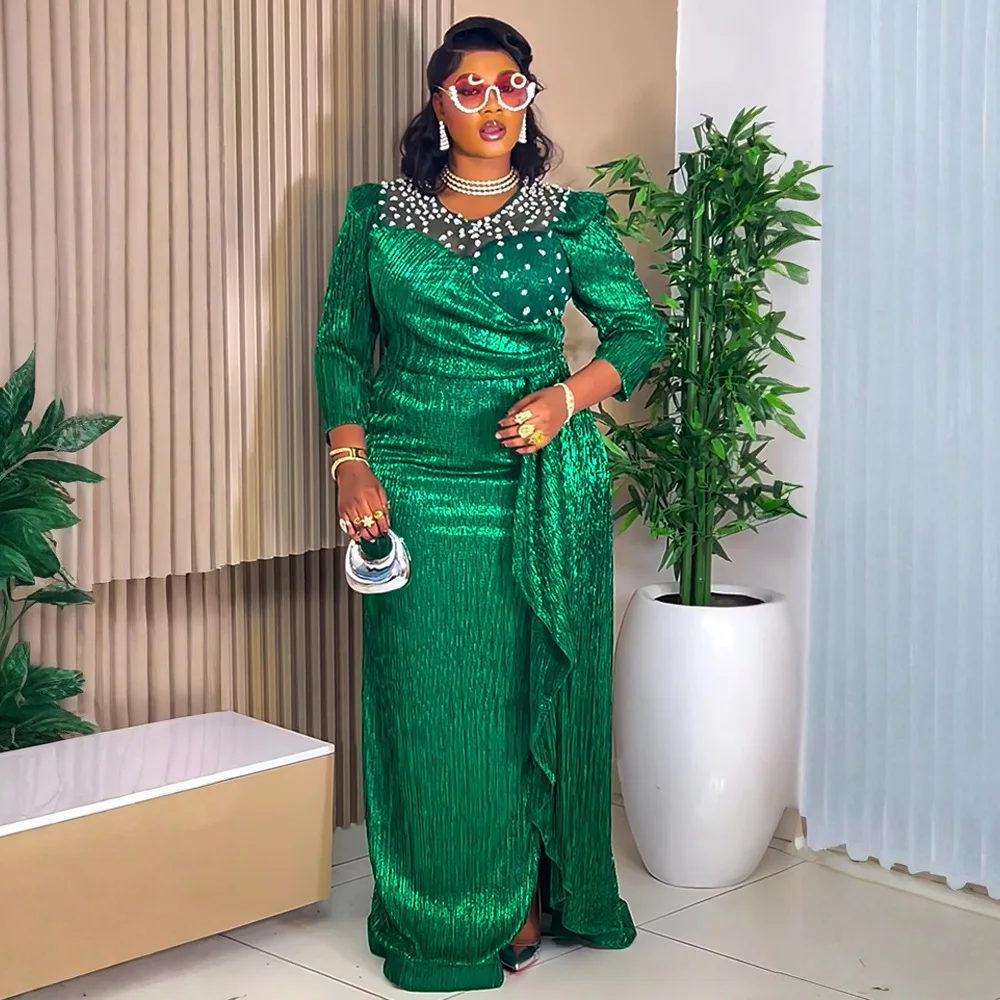 فساتين أفريقية أنيقة للنساء 2026 ملابس أفريقيا الجديدة مقاس كبير فستان طويل لحفلات الزفاف التركية Dashiki أنقرة ملابس رداء