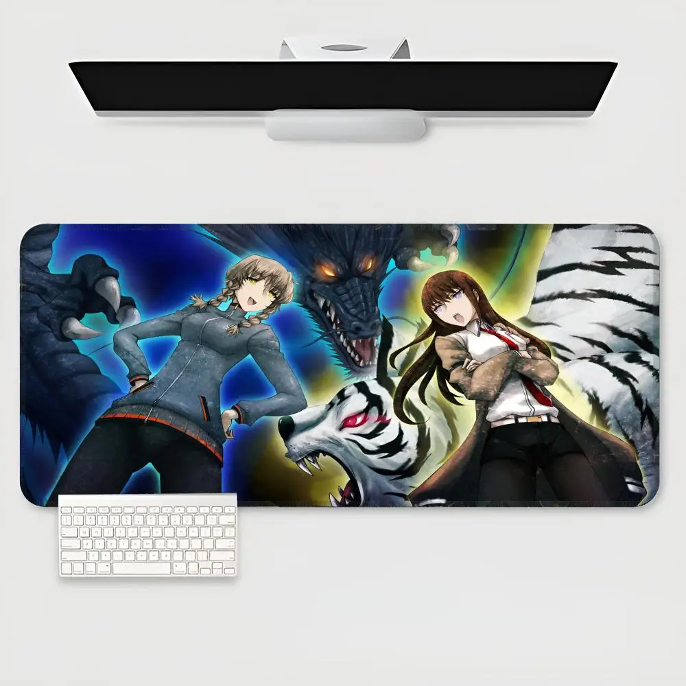 Anime Steins Gate   Mouse Pad Waterproof Mat Natural Rubber Desk Rug PC Desk Mats Design