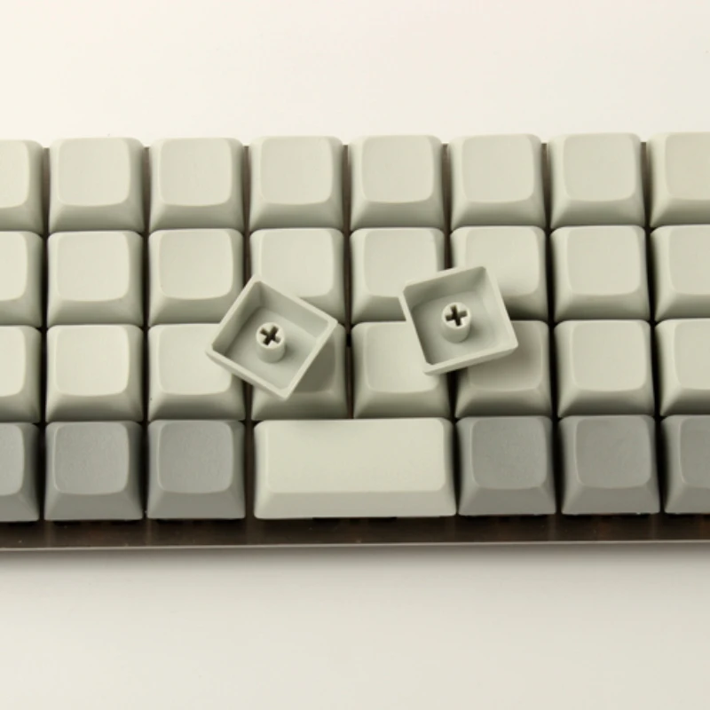 XDA Non-engraved Ball Keycaps PBT Planck Keyboard Caps MX Cross Interface Color Mixing Matching Grey Keycaps Mechanical Keyboard