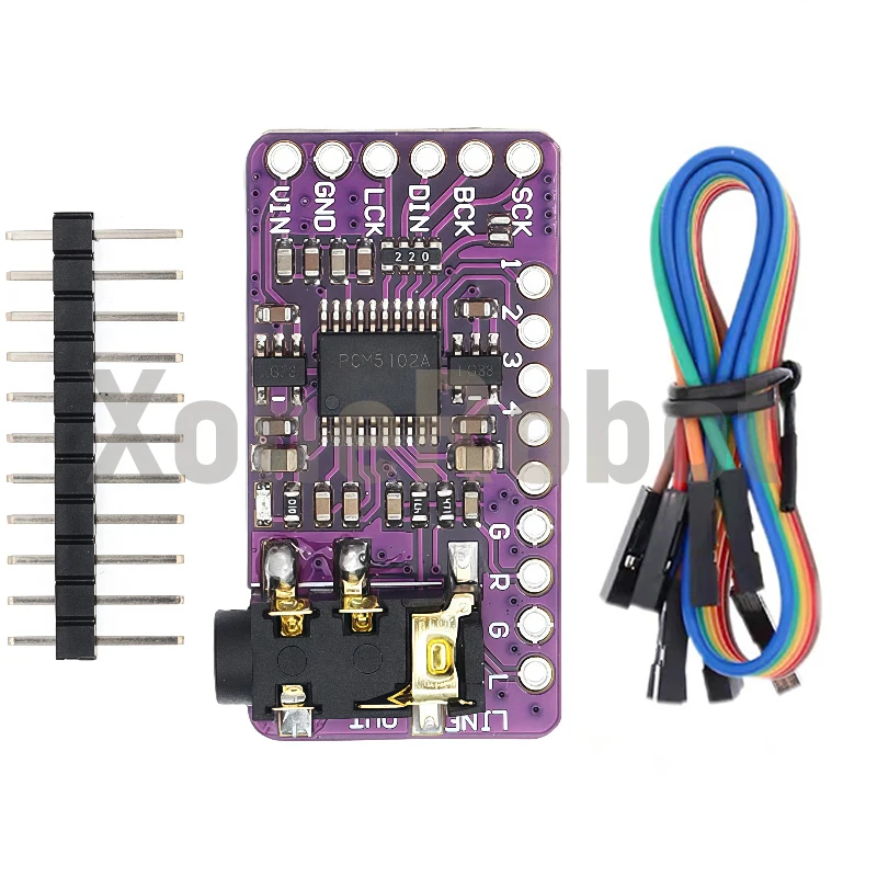 Interfaccia I2S PCM5102A Decodificatore DAC GY-PCM5102 Modulo lettore I2S per scheda formato Raspberry Pi pHAT Scheda audio digitale PCM5102