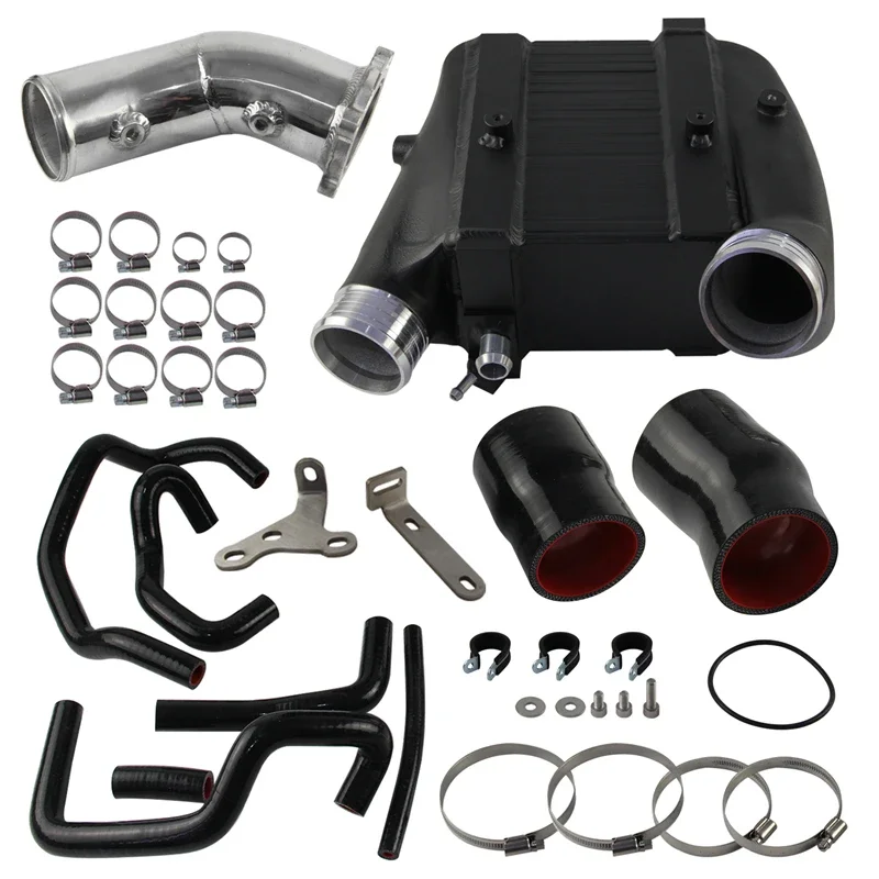 Bar & Plate Air-to-Water Intercooler Hose Kit & Enlarged Radiator For Audi B9 B9.5 RS4/RS5 F5 EA839 2.9T Performance Aluminum