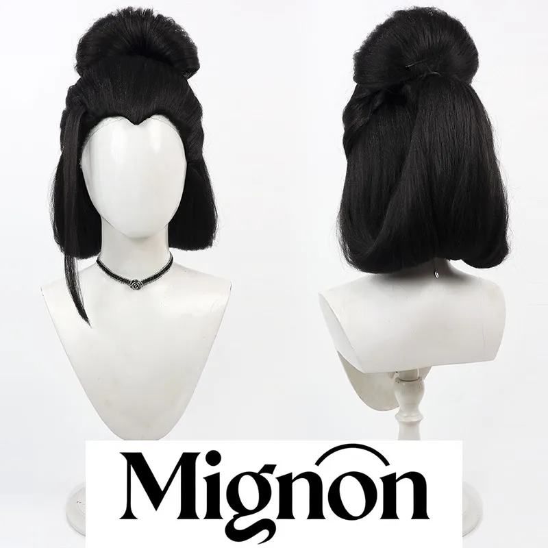 

Черный миф: Wukong Spider Sister Four, парик для косплея, черная придовая пиковая прическа, стильный подарок на Хэллоуин