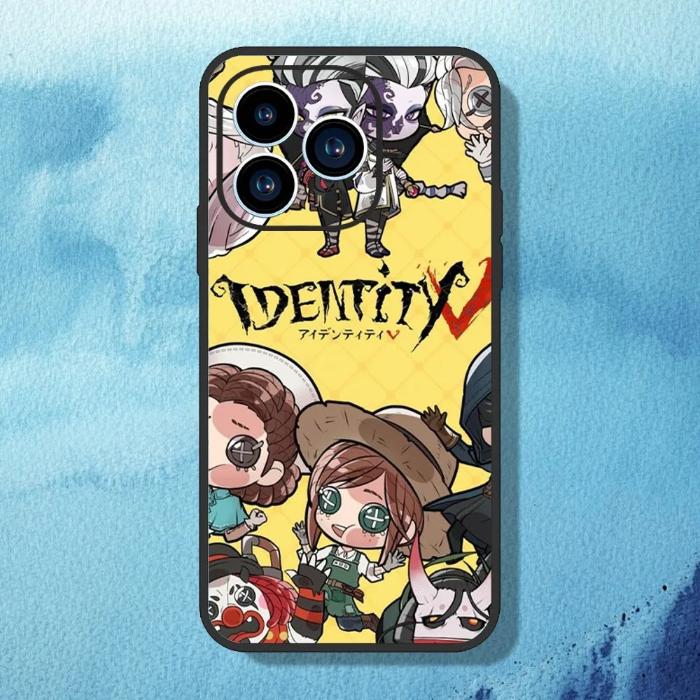 I-Identity V Game Phone Case For iPhone 11 12 13 14 15 Mini Pro Max Plus 8 xr xs Black Shell