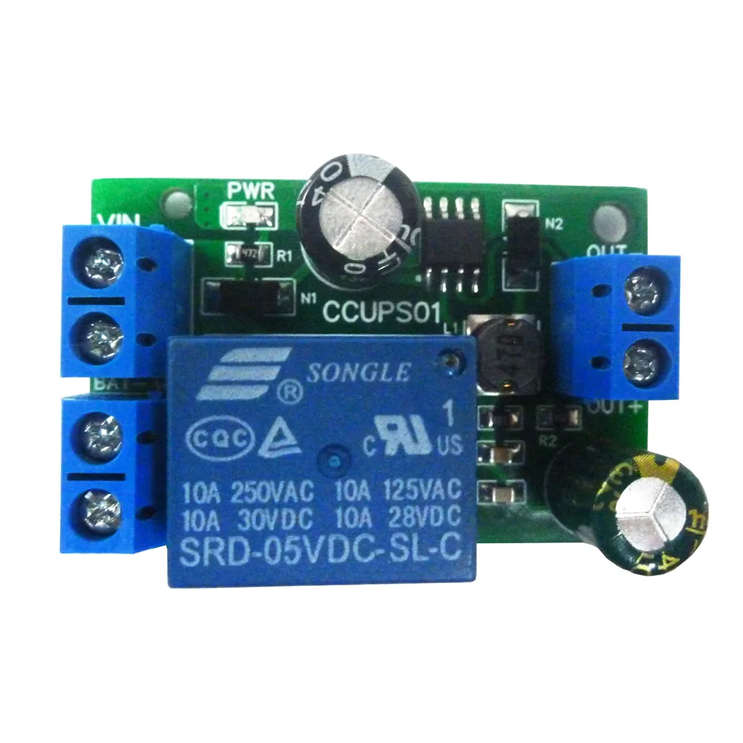 DC 6V-60V UPS Automatic Switching Power-OFF Protection Module for WIFI Router Camera PTZ Security Equipment