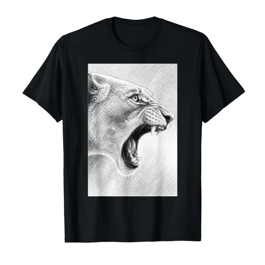 

Funny Lion Monkey Meme brainrot Rage Bait T-shirt For Men Women 100% Cotton T Shirts Short Sleeve Tops 0501-3