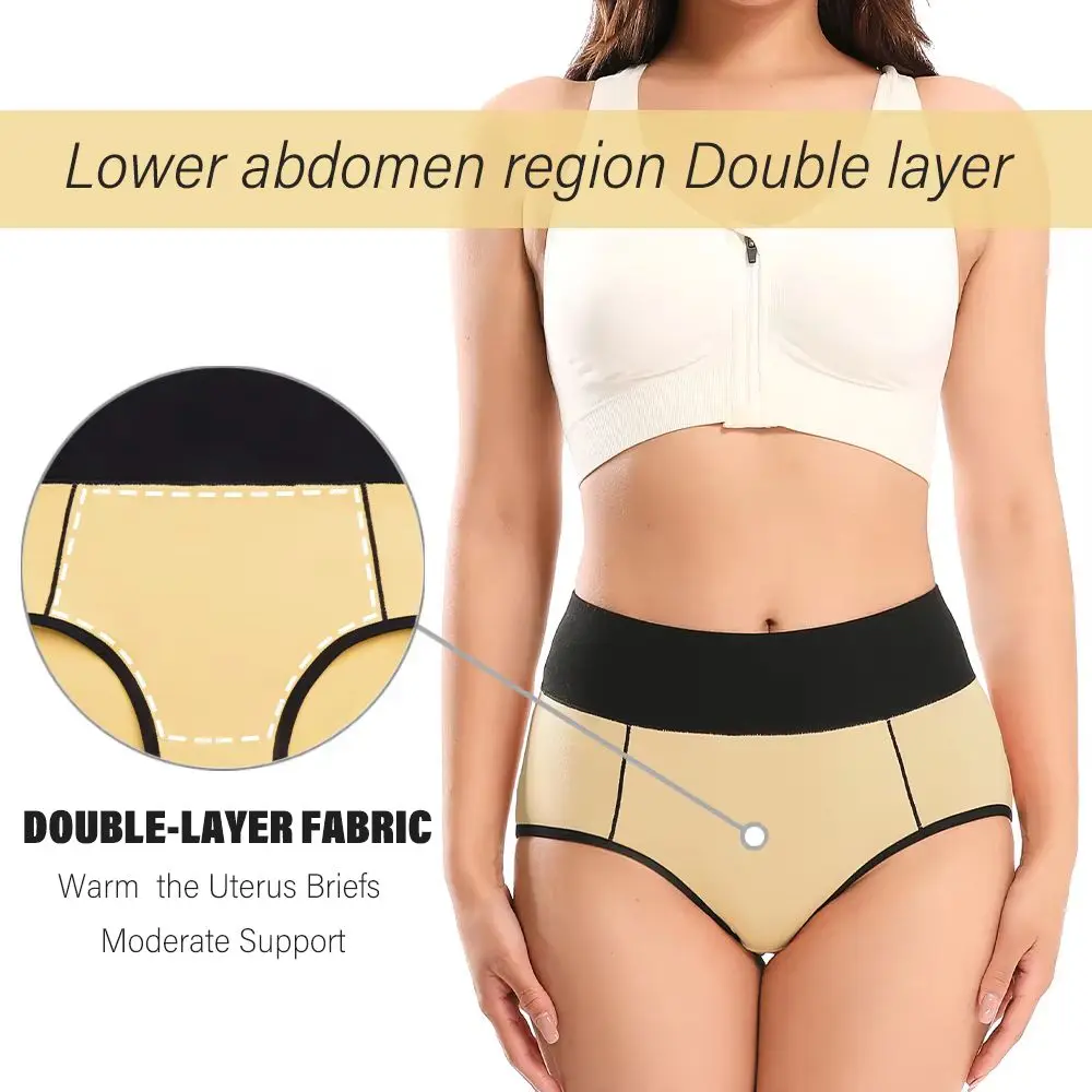 Seamless Cotton Maternity Underwear Set Soft Black Briefs Panties with Belly Control Elastic Waist for Women And Ladies