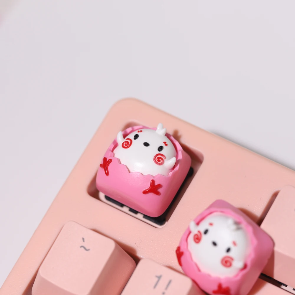 

Handmade Resin keycaps For Cherry Mx Switch Gamer Mechanical Keyboard Keycaps Diy Artisan Esc Kawaii Cute Pink Chick Keycaps