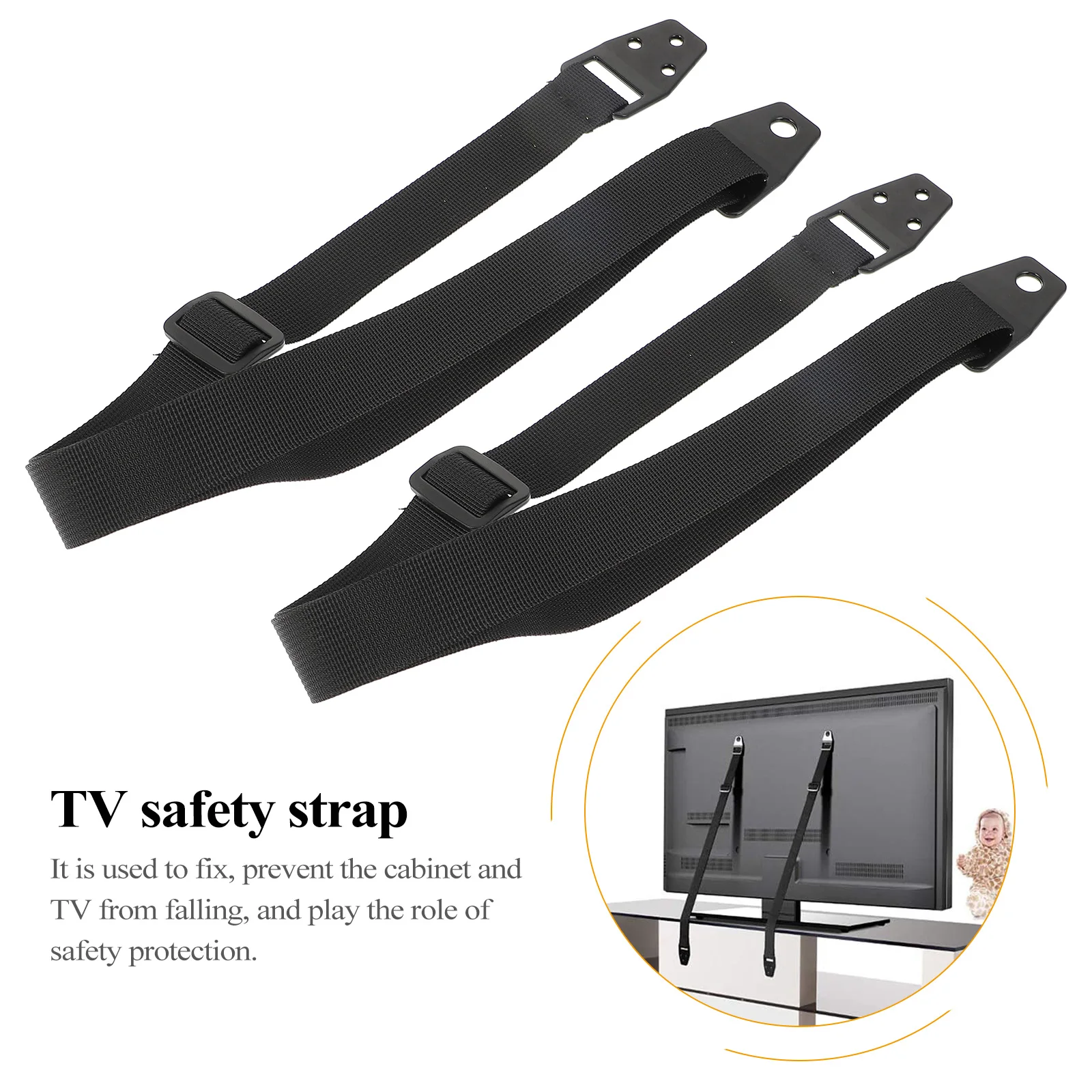 

Safety Anti tip Strap Home Fixing Belt Furniture Childproof Security Television Protection Adjustable Length