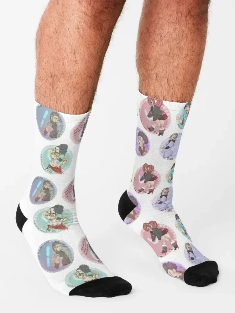 Zero Escape - 999 Socks Christmas crazy Toe sports cute Girl'S Socks Men's