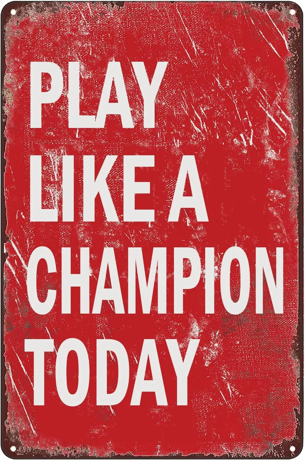 Plaque en métal vintage « Play Like A Today », affiche murale inspirante et motivante, décoration pour la maison, le bar, le pub