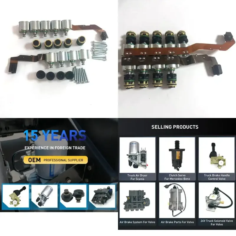 

Truck Brake & Gearbox Actuator WAB 4213650120 / 4213659332 | Complete 9-Coil Solenoid Valve with Nozzle and Electric Cable