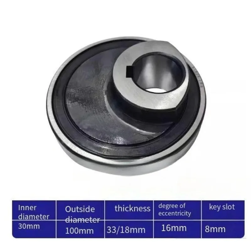Industrial Accessory 91806-2RS (Eccentric 16mm) - Size 3010033/18, Keyway 8mm (6pcs) High Quality