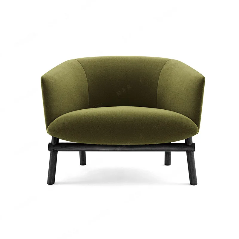 Современный средневековый отель, клубный домик, чайный домик, офис продаж, модель комнаты, одноместный тканевый диван для отдыха