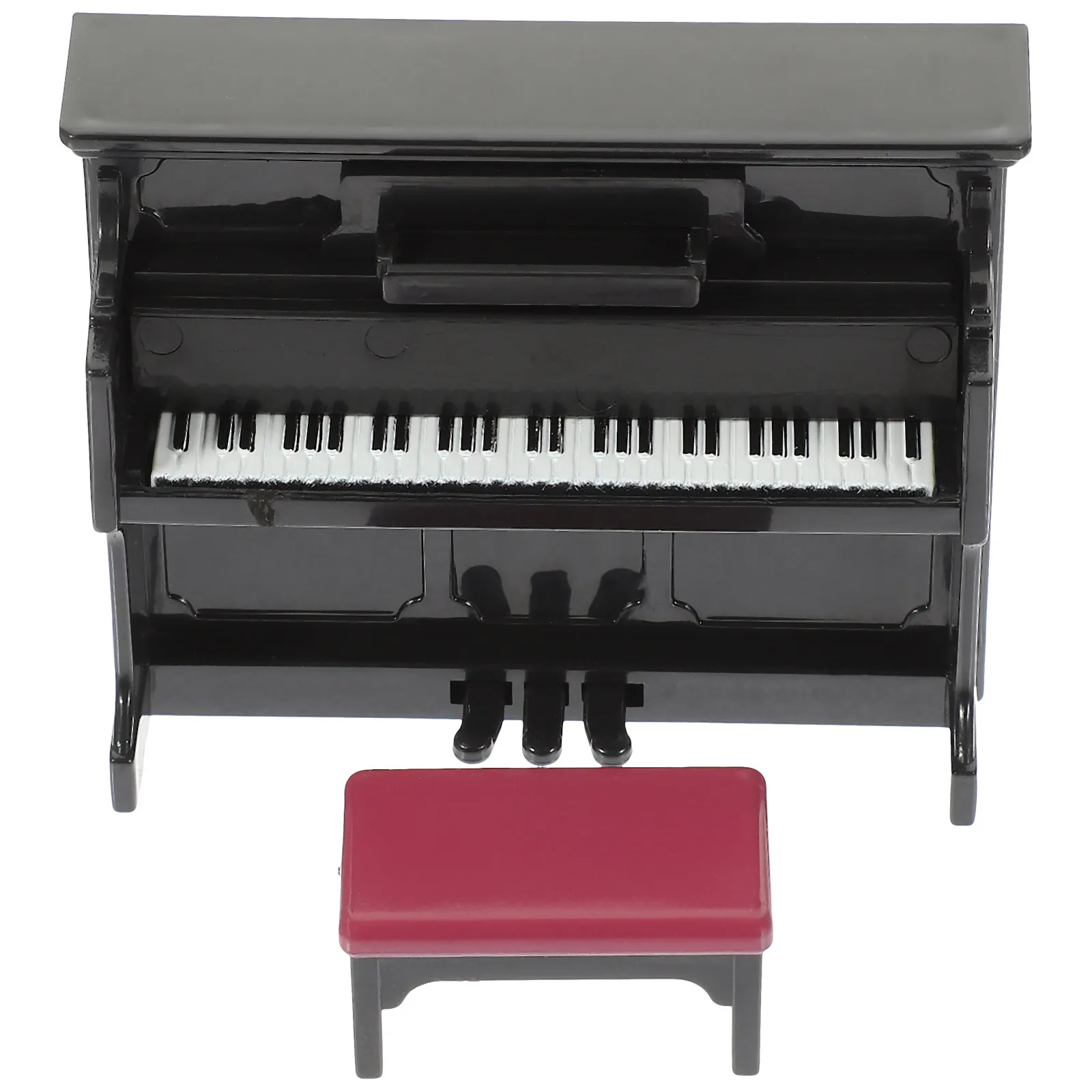 

1 Set Upright Piano Mini Plastic Miniature Decoration for DIY Miniature Landscaping Interior Photography Props