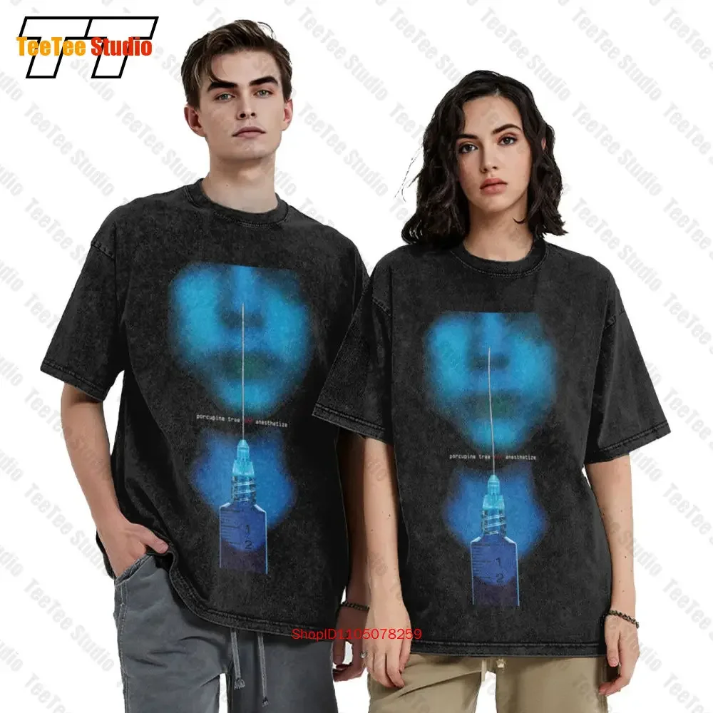 Porcupine Tree Anesthetize Logo Vintage Oversized T-Shirt T6Q7