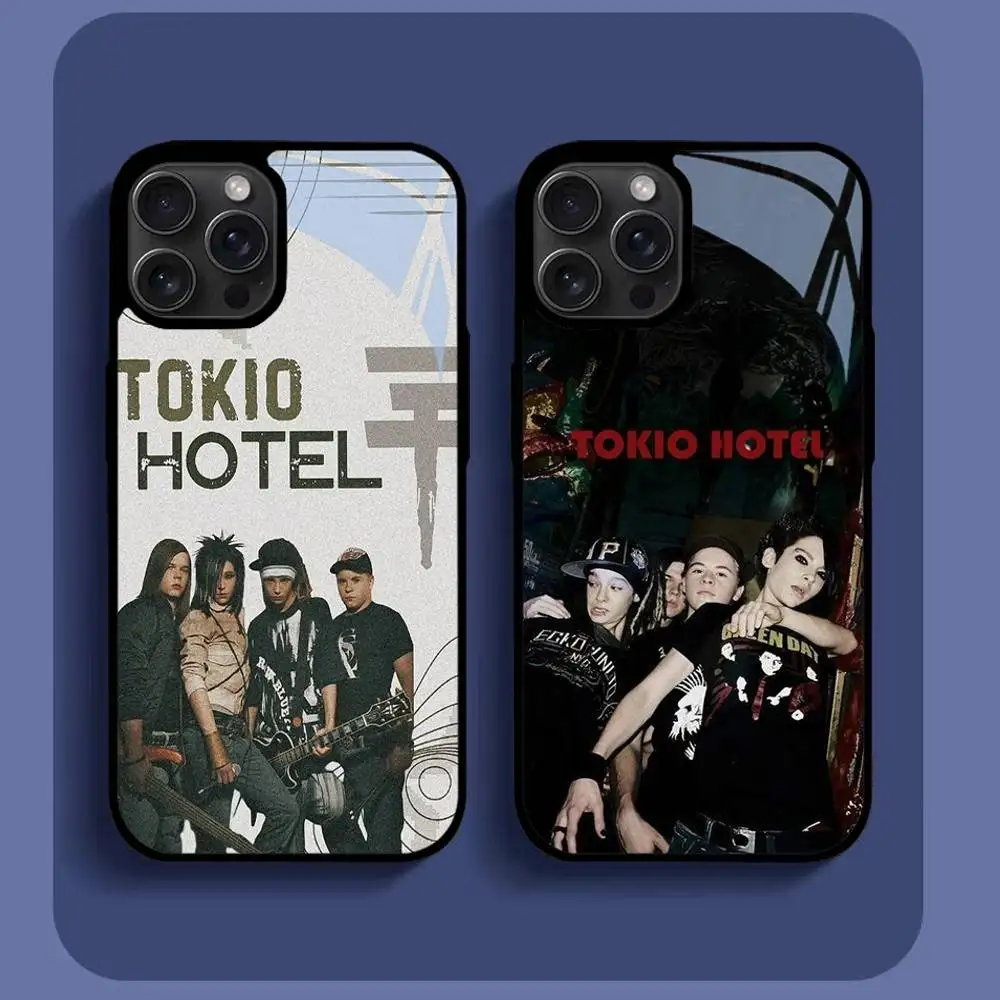

T-Tokio Hotel Phone Case For IPhone16 15 14 13 12 11 Pro Xs Max Mini XR X 7 8 Plus Luxury Mirror Hard Funda
