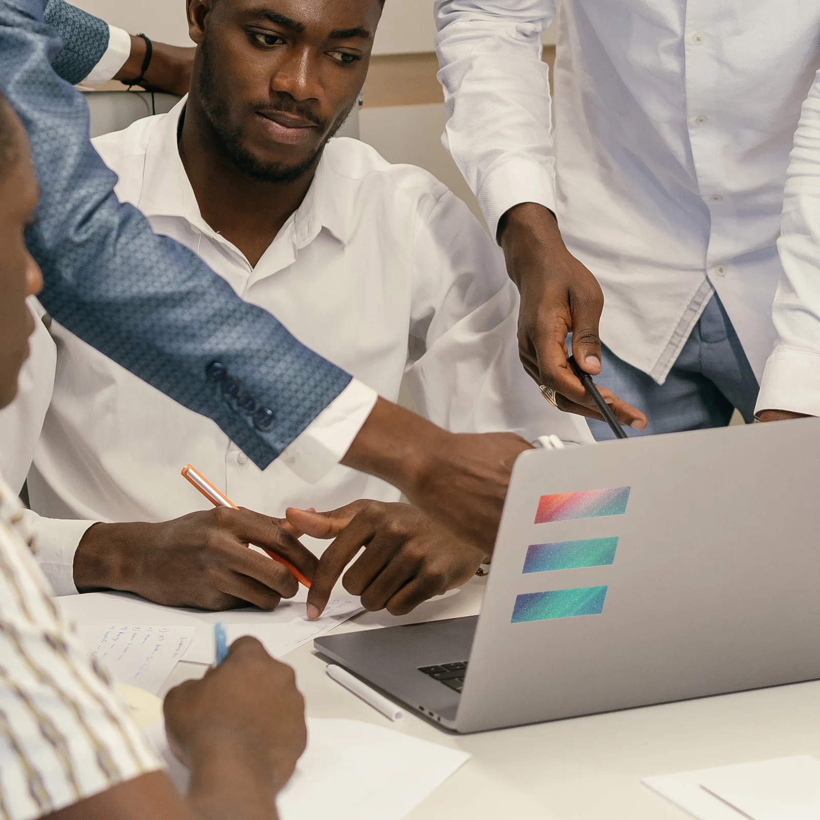 

18Pcs Anxiety Sensory Stickers Relief Strips Anti-Stress Durable Peva PVC Stickers for Desktop Phone