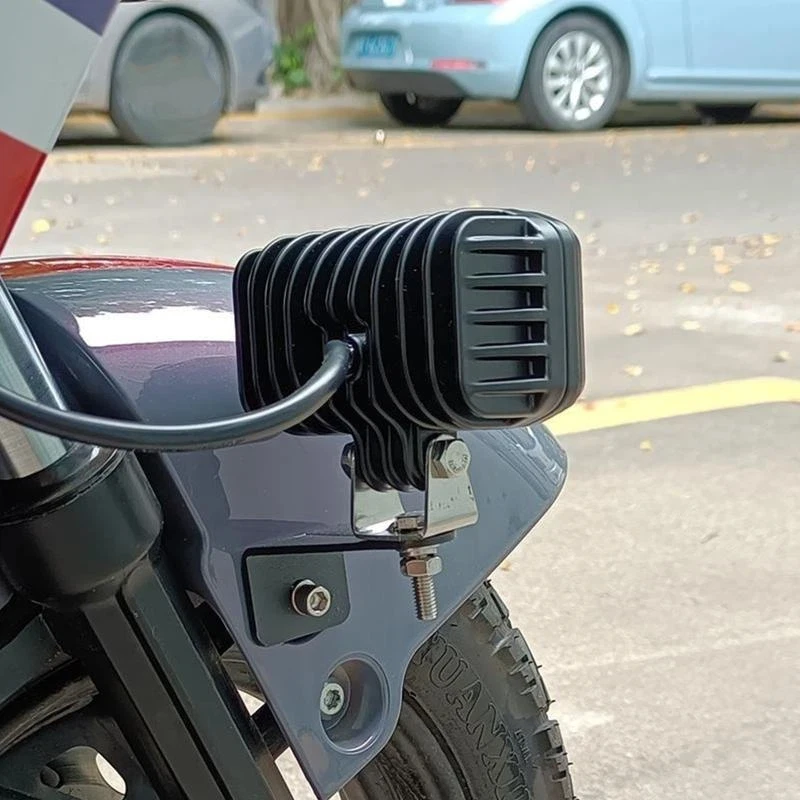 New 1/3Set Motorcycle Spotlight Holder Universal Adjustable LED Headlight Fog Light Support Base Exterior Tuning Bracket view 5