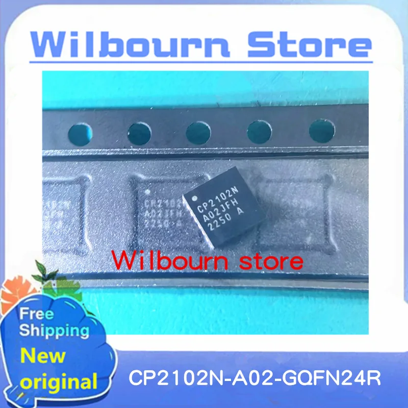 100% New original 5PCS~20PCS/LOT CP2102N-A02-GQFN24R CP2102N-A02-GQFN24 CP2102N QFN24