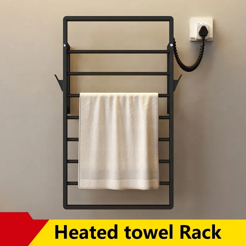 Modern bathroom electric towel rail drying rack