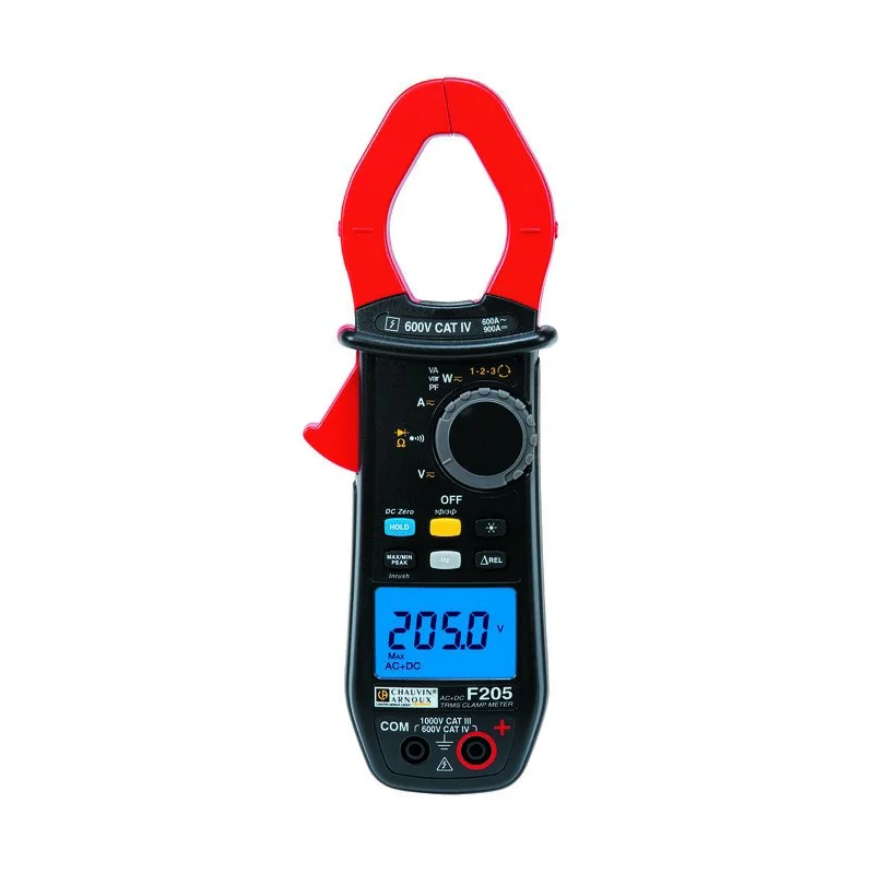 

Arnoux F205 Digital Current Clamp CAT III 1000 V, CAT IV 600 V Display (Counts): 6000