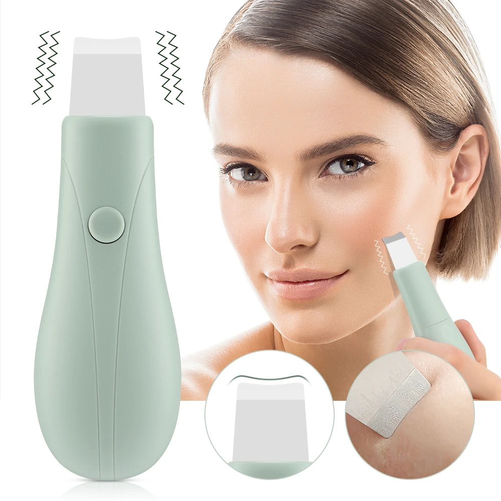 Electric Skin Scrubber Face Spatula Vibration Professional Skin Care Beauty Device Deep Cleansing Blackhead Remover Facial Tools