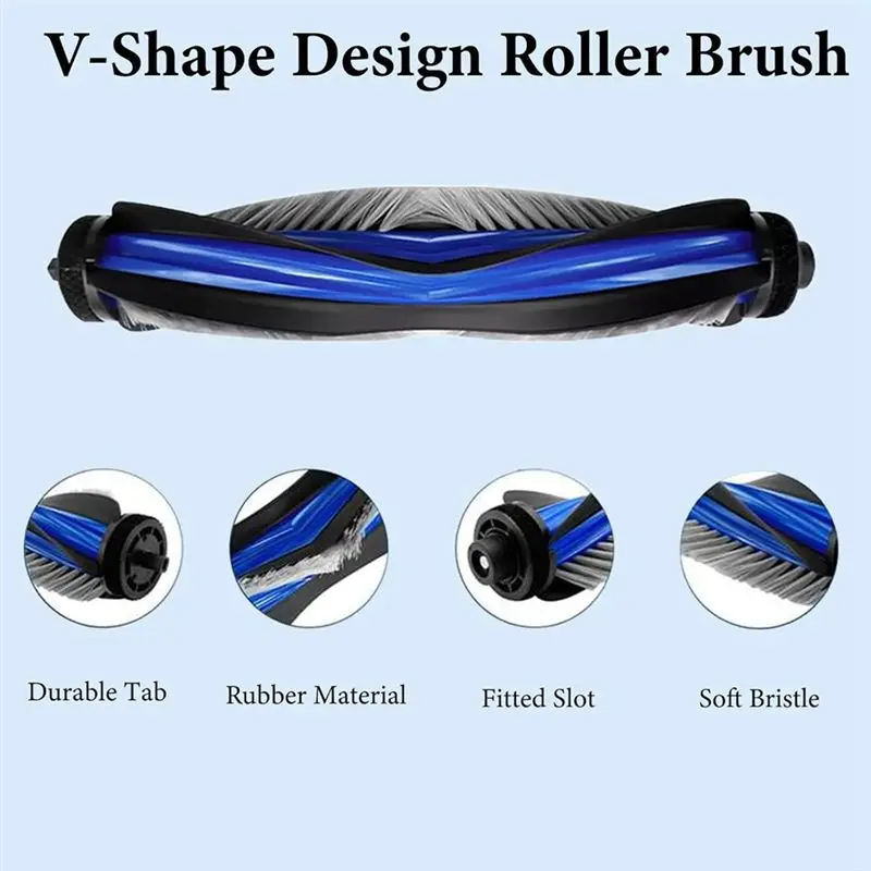 AEE2-28PCS Main Roller Side Brush Dust Bag And Filter Set For Ecovacs Deebot X8 Pro Omni /DEX56 For Yeedi S1 4 Spare Parts view 3