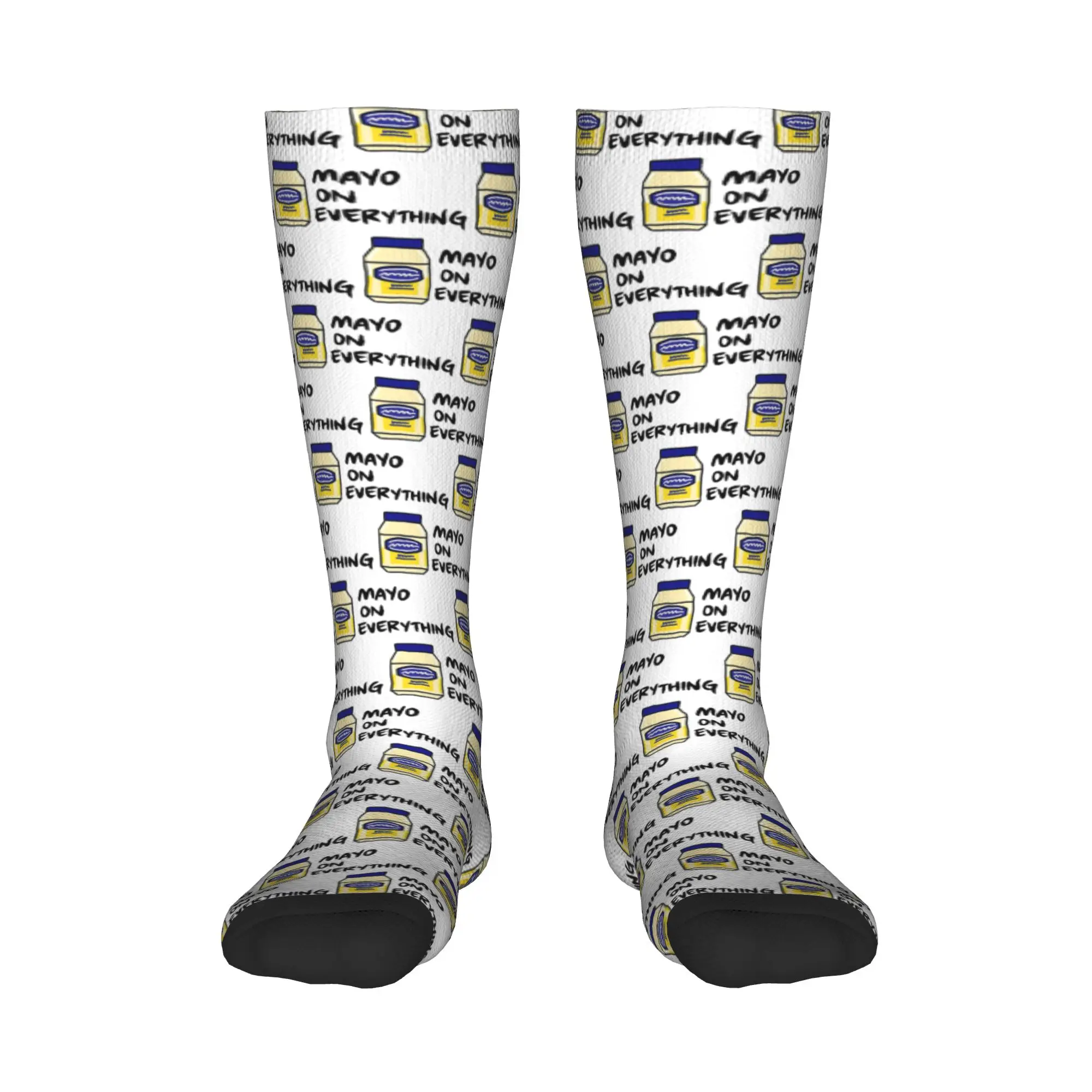 

All Seasons Crew Stockings Mayo (Mayonnaise) On Everything Носки Harajuku Забавные длинные носки в стиле хип-хоп Аксессуары для мужчин и женщин