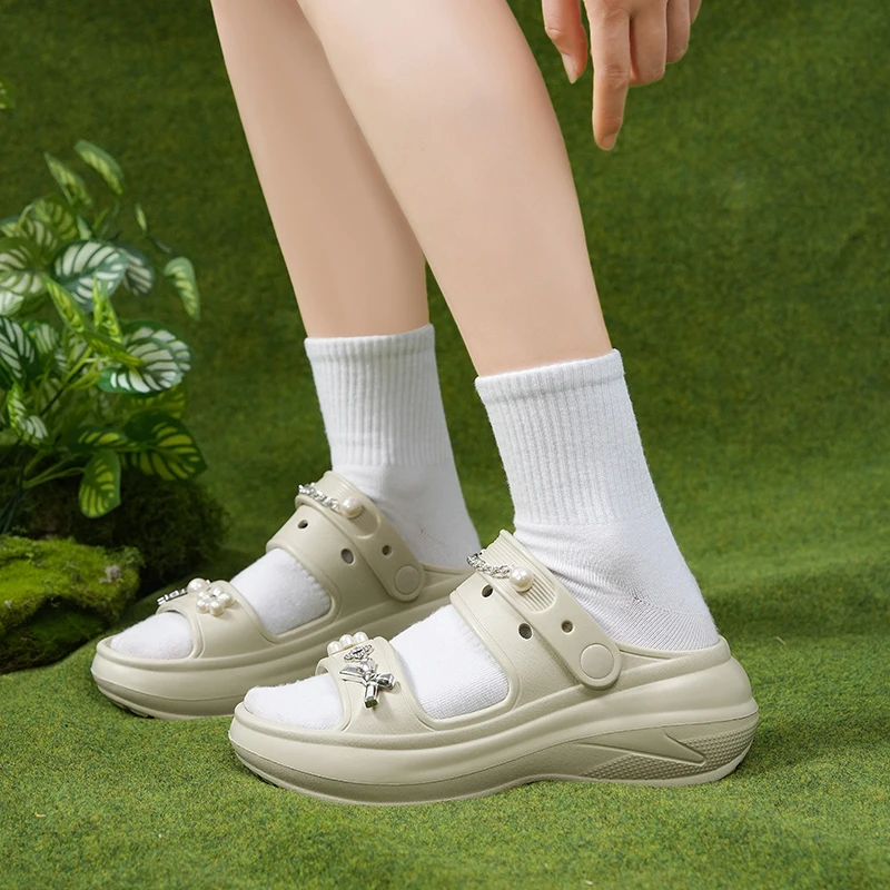 Women's Eva Platform Slides, Thick Sole Non-slip Casual Shoes_voghion.com